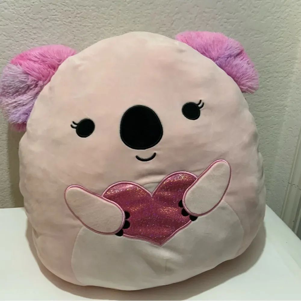 NWOTΒ Squishmallows Rare Kaelea theβKoala Pink Valentinesβ18β